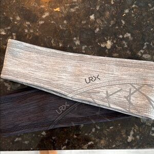 Two URX cozy lined headbands, EUC!!!